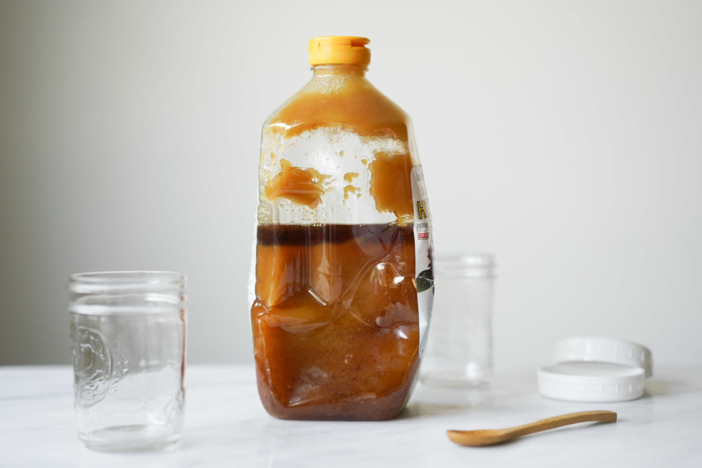 jar of crystallized honey