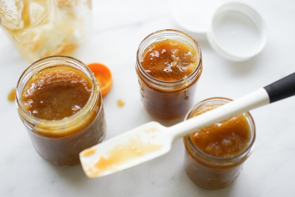 honey in glass jars