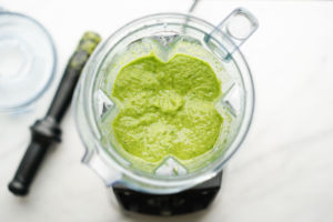blended green smoothie
