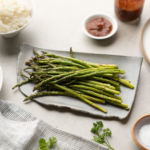 air fryer asparagus plate