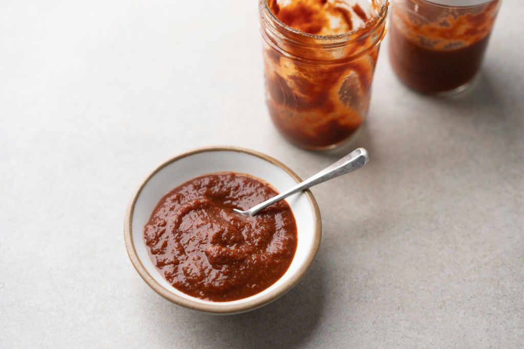 healthy bbq sauce in bowl