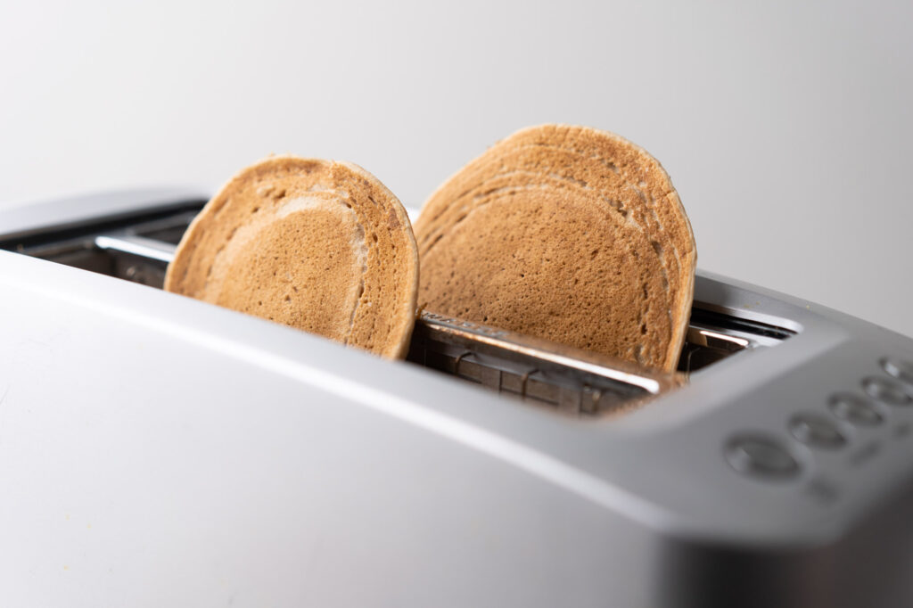 pancakes in toaster