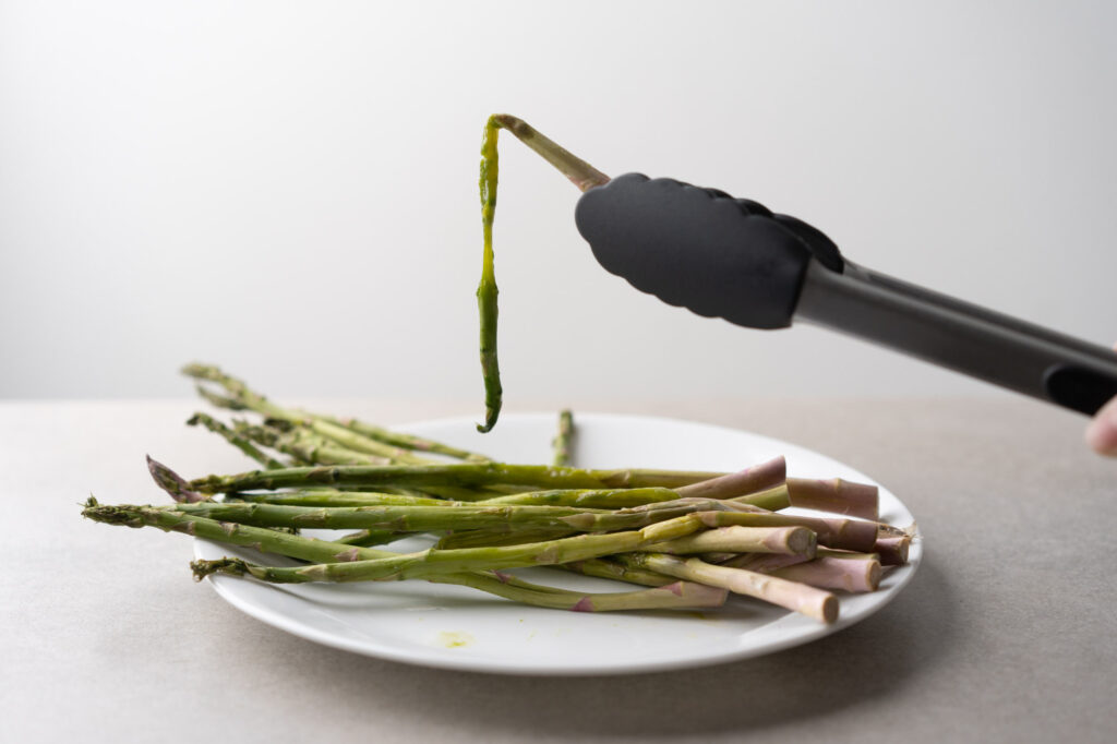 limp asparagus stalk