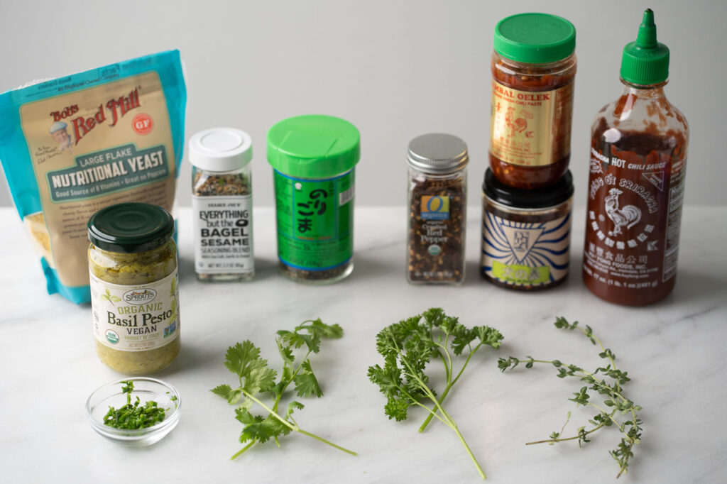 herbs, seasoning, and spice ideas for cottage cheese
